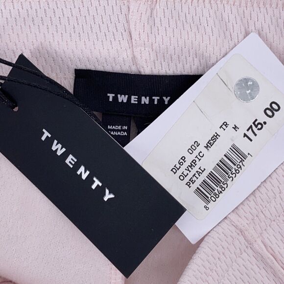 Bandier X Twenty Olympic Mesh Track Pants Petal Pink Stripe Womens Size Medium - Picture 7 of 8